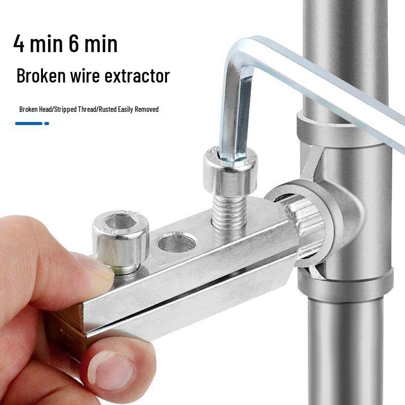 Tightening Reverse Thread Faucet Valve Extractor for Pipe Repair