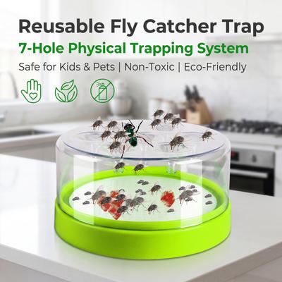 Automatischer Fliegenfänger: Insektenfalle für Innen- und Außenbereiche für Häuser, Bauernhöfe, Restaurants