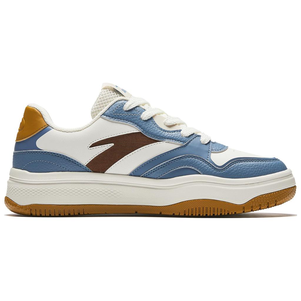 Anta Street Stubborn 2 Lightweight Height Increasing Low top Skateboard Shoes Men's White Blue Brown 912518077-9