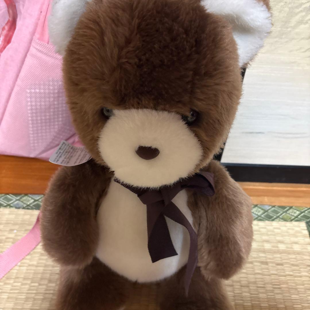 

[USED] Cuddly Brown Teddy Bear Made in Japan