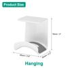 uxcell Headphone 1 Piece ABS Headset Adhesive Headphone Holder Hook Mount Headphone Hanger Hook for Gaming Headphones and Earphone White Stand,