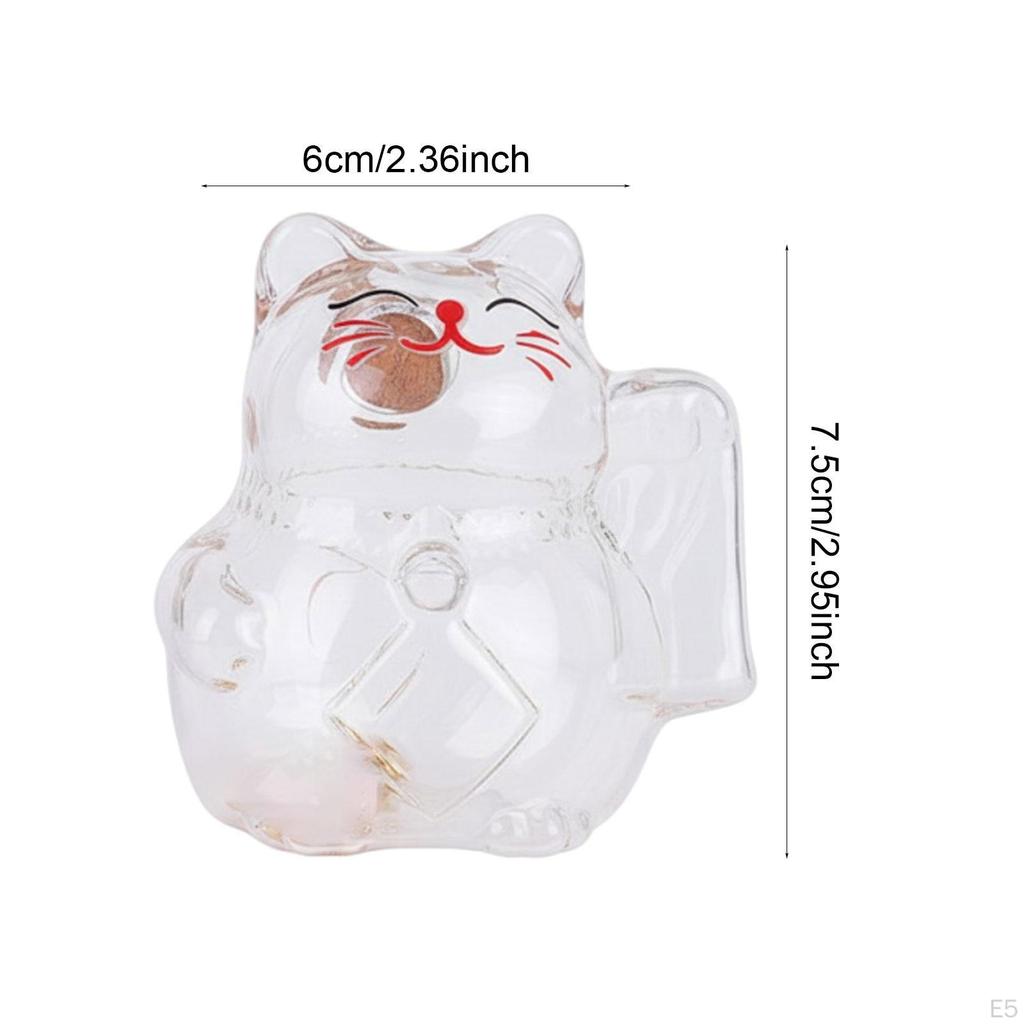 Cat Money Box, Cute, Transparent, Empty, Versatile, Creative, Decoration, Gift for Girls, Desk