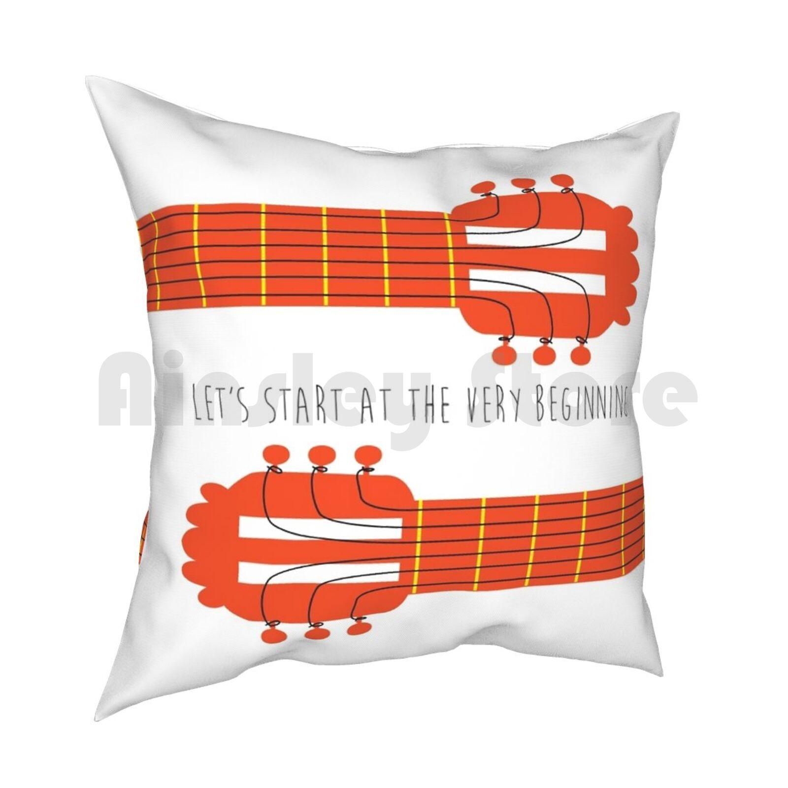 Guitar Sound Of Music Pillow Case Printed Home Soft Throw Pillow Sound Of Music Quote Lyrics Guitar Sound Of Music Julie 30x30cm 12x12in