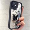 Black Butterfly Groove-Style Protective Case for iPhone 14/15/16/17 Pro Max