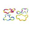 2/4/6Pcs Stress Relief Plastic Twisted Toy Focus Aid Hand Finger Flexibility Training Toy Portable Educational Twisting Loop Fidget Toy