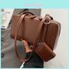 Pu Small Crossbody Bag For Women With Fashionable Stitching And Spacious Interior For Daily Use