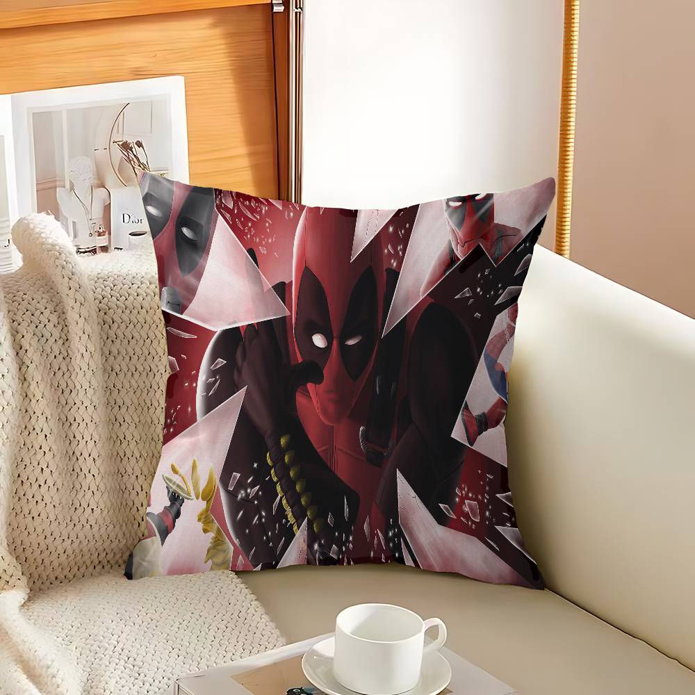Anime Fantasy D-Deadpool Federa Cuscino Federa Cuscino Rivestimento Divano Cuscino da Lancio Decorazione Casa Federa