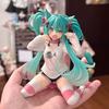Neue Hatsune Miku Desktop Niedliche Actionfigur 11cm Neko T-Shirt Version. Anime-Figur Kawaii Mädchen Modell Spielzeug Geschenke