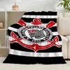 1PC Football Club Emblem Flannel Blanket Gift, Suitable for Both Men And Women, Soft Ideal for Beds And Sofa, Birthday Or Christmas Gift