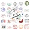 1050 Stück Reisepassstempel Cartoon Graffiti Aufkleber Dekorative Koffer Handyhülle Wasserbecher Gitarre Auto Wasserdichter Aufkleber