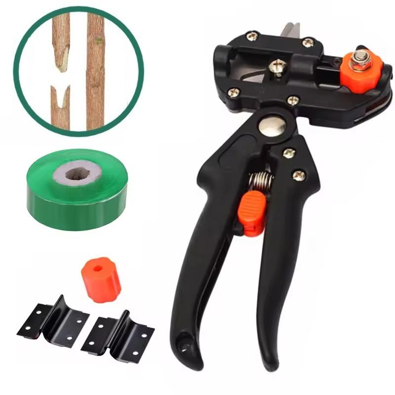 

1 шт. Садовые инструменты Измельчитель Ножницы для обрезки фруктовых деревьев Ножницы Инструмент для прививки с 2 лезвиями Секатор Инструменты для обрезки деревьев Прививочная лента