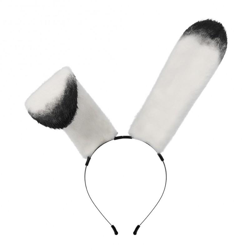 Fluffy Rabbit Ear Headband Cosplay Accessory Anime Conventions Cute Animal Ears Hair Hoop Women Men
