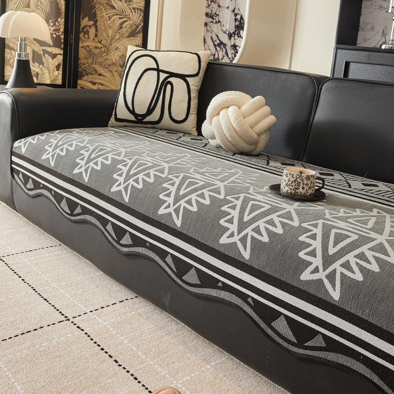 

Premium Special-Shaped Sofa Cushion New Four-Season Universal Fixed Non-Slip One-Piece Straight Row Seat Cushion Cover 90*70cm