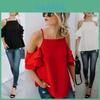 Minimalist Solid Color Off Shoulder Tank Top For Office And Casual Wear