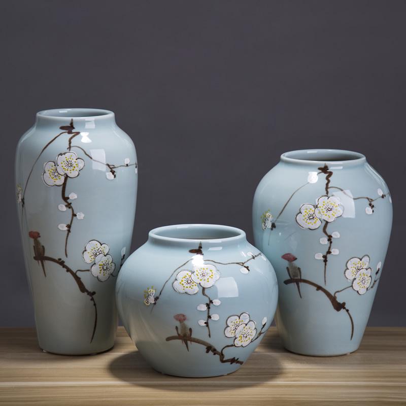 Moderní čínská keramická váza na sušené květiny – Kreativní domácí dekorace