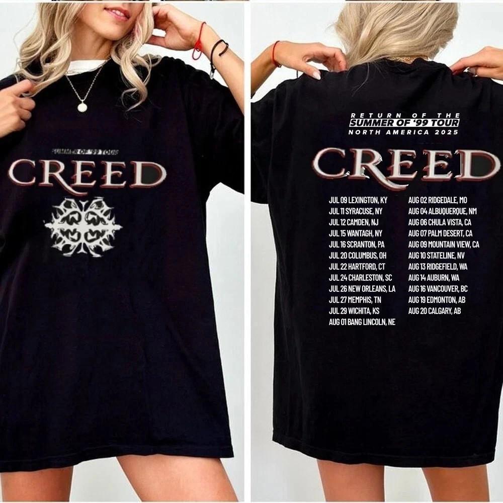 Creed Band 2025 Tour Summer of ’99 Tour Shirt
