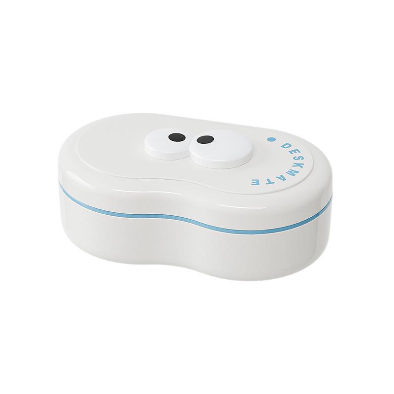 High-value Large Drain Soap Box with Lid Student Dormitory Soap Storage Box Household