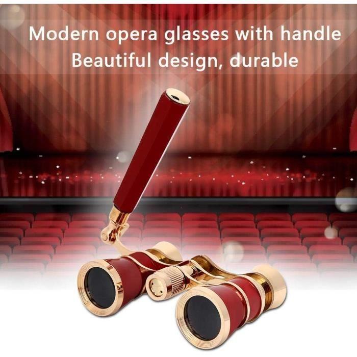 Jumelles de théâtre - GENERIC - 3X25 - Verre optique BK7 - Portable - Rouge