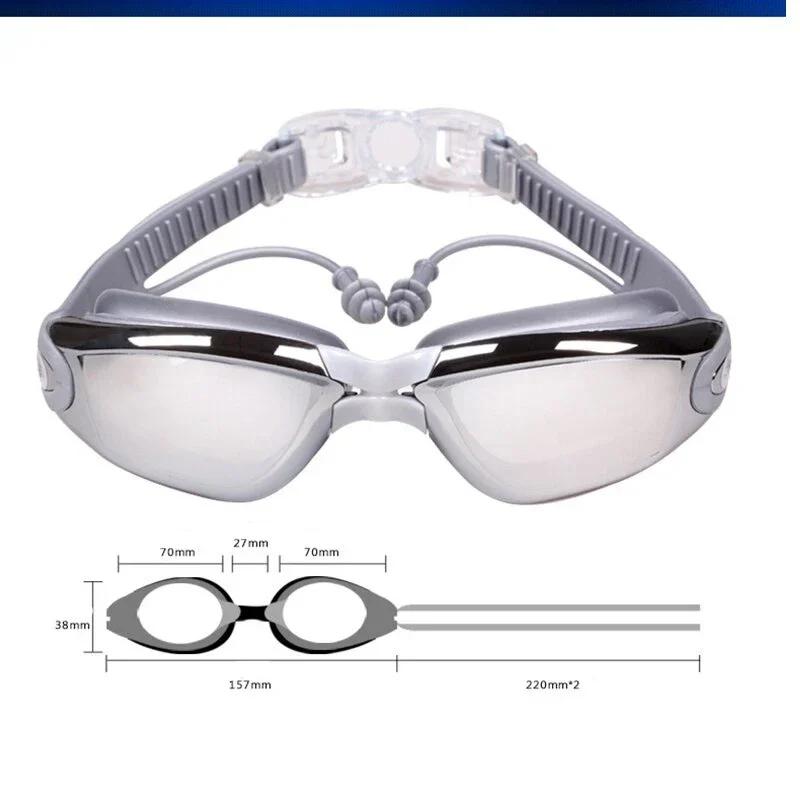 -1.5 Până la -7.0 Miopie Adult Silicon Lentilă HD Clară Anti-Ceață Ochelari de Înot Ochelari de Înot Personalizat Grad Diferit Ochiul Stâng Ochiul Drept
