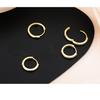 Senior Sense Earrings Ear Buckle Temperament Tide Women's Models Sweet Circle Earrings Trendy Gift Elegant Lady's Accessories Classic Casual Jewelry