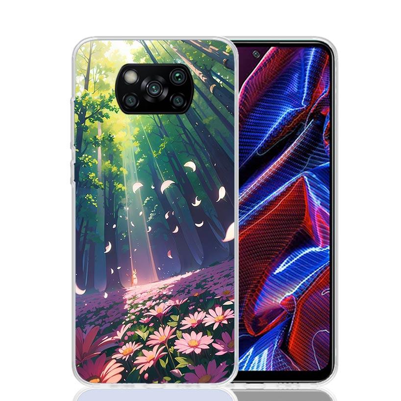 

Anime Aesthetic Scenery Phone Case For Xiaomi Poco X7 X6 X5 Pro F7 Ultra Redmi 15C 15 13 13C 12 12C 10 10A 10C 9 9A 9C 9T Cover Redmi 12C