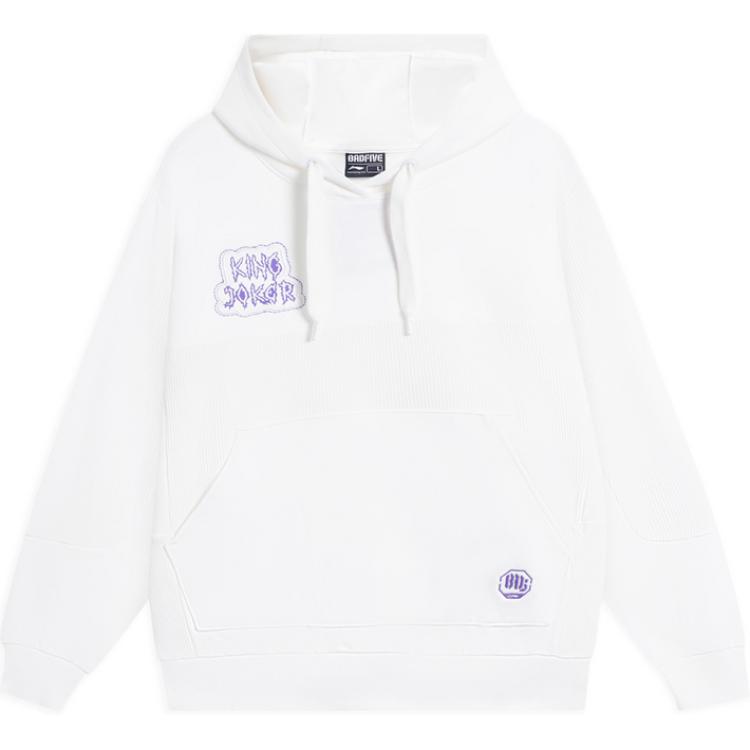 

Li Ning Badfive Повседневное Теплое Дышащее Худи Женские толстовки Базовый-Белый AWDSA74-3 XL