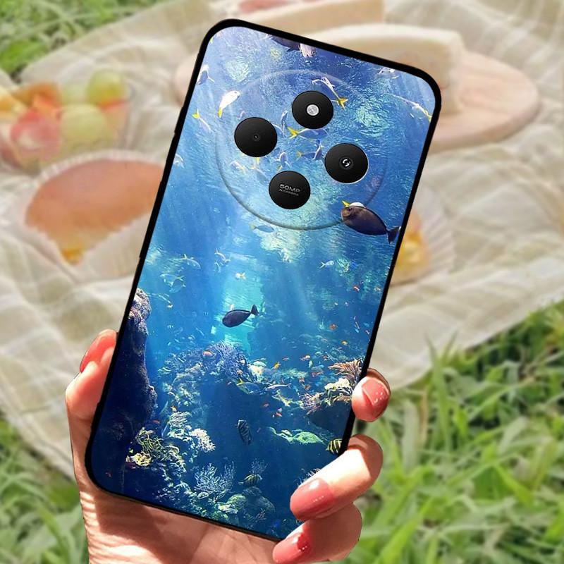 Pouzdro pro Xiaomi POCO C75 4G Redmi 14R 5G Redmi A3 Pro 4G Redmi A4 5G Pouzdra Měkký nárazník Nárazuvzdorné Ochranný Kryt Černá Taška na Telefon