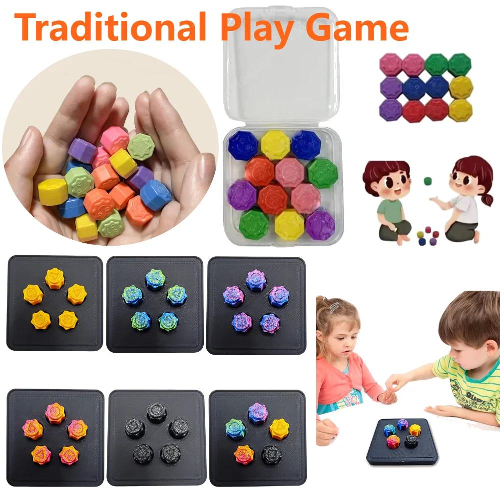 Traditional Play Game Gonggi Jack Stone Pebbles Set Stone Catching Game Gonggi Set for Board Game Party Games Gifts for Fans