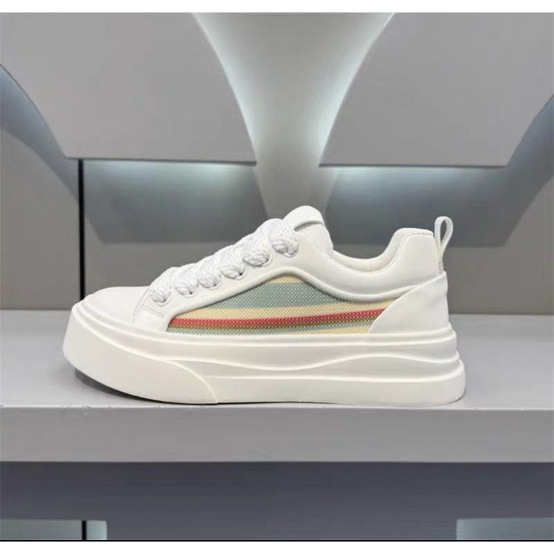 Summer Breathable Board Shoes Men's 2025 New Thick-soled Invisible Inner Height Increase Men's Casual Sports Versatile Trendy Shoes