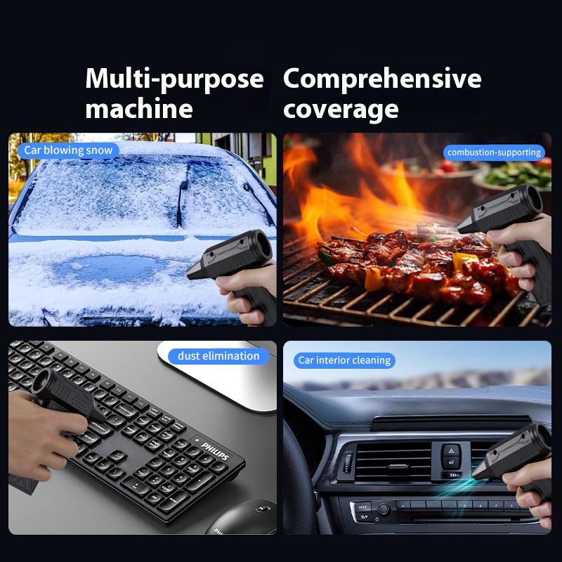 Violent Fan 200000RPM Powerful Air Blower Vacuum Dust Cleaner Type-C Charging Strong Winds 52m/s Brushless Turbo Jet Blower