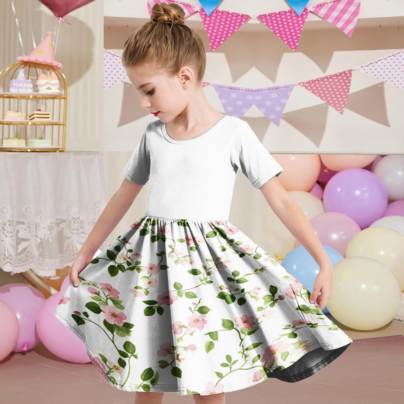 

Летнее платье для девочек, платье для малышей, однотонное повседневное платье-футболка с коротким рукавом А-силуэта 130