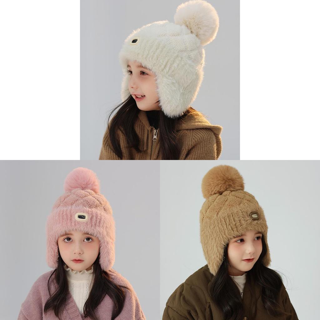 Knit Hat For Girls And Boys With Thermal Fleece Warmth For Winter And Fall Season