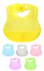 Silicone Apron Smart Lightweight and Neck Beautifully Transparent Crystal Yellow T-Rex Bib, Soft, 3-Level Adjustment,