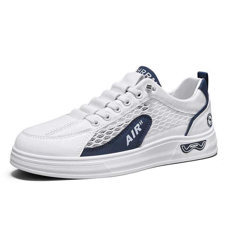 

Men s shoes summer sports shoes new breathable mesh shoes foot cover low-top flat casual shoes white shoes board shoes men 44