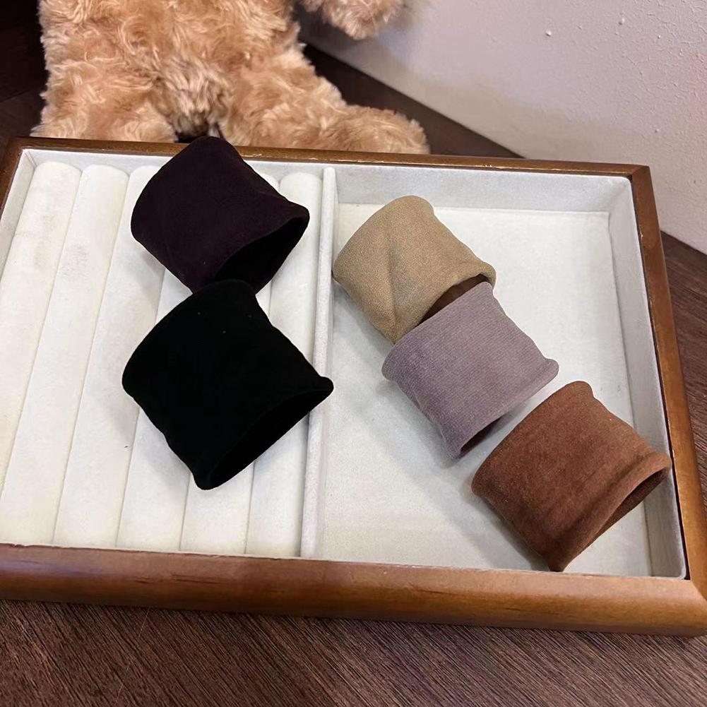 5pcs/set Soft Simple Hair Tie Colorful Seamless Highly Elastic Durable Rubber Band Hair Band Headwear Hair Accessories