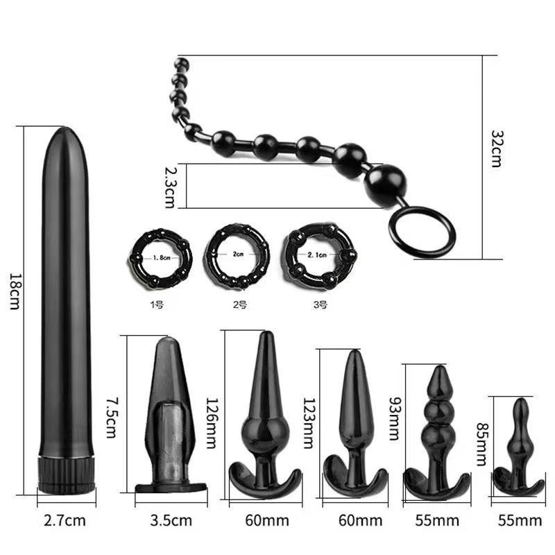 8 Stück/Set Weiches Silikon Buttplug Dildo Masturbation Analplug Vaginalplug Für Frauen Männer Analtrainer Für Paare Masturbieren