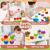 Dinosaur Toys Count Toys That Can Match Games, Sorting Bowls for Learning Activities Math, Color Sorting, Educational