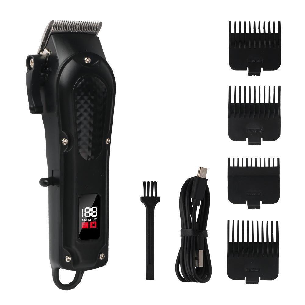 Electric Bald Head Clipper Set: Cordless Haircutting & Oil Head Scissors.