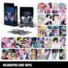 Set of 30 Holographic LOMO Cards Anime Style Collectible Cards with Unique Irregular Shapes for Decoration and Collection