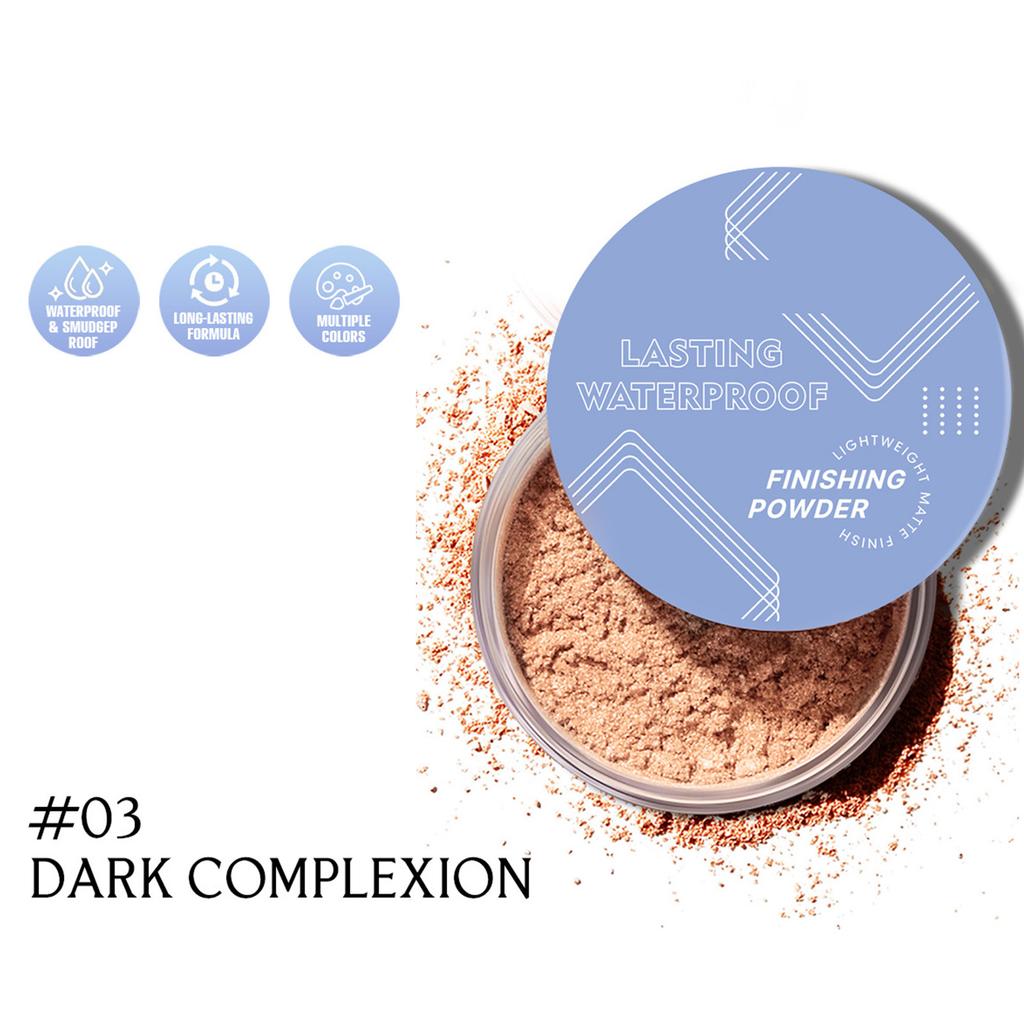 Sweatproof Matte Loose Powder for Face, Lightweight Setting & Concealing, All-Day Wear