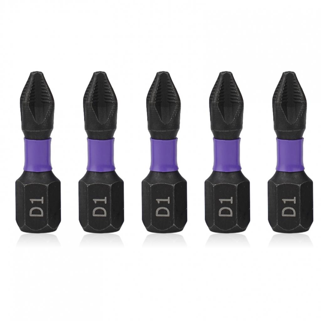 5pcs Batch Head Alloy Steel Black Cross Magnetic Non-slip