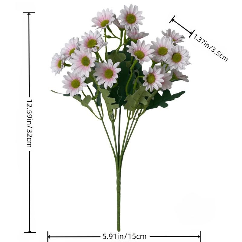 7-Head High-Quality Artificial Chamomile Daisy Bouquet for Spring Home Decor