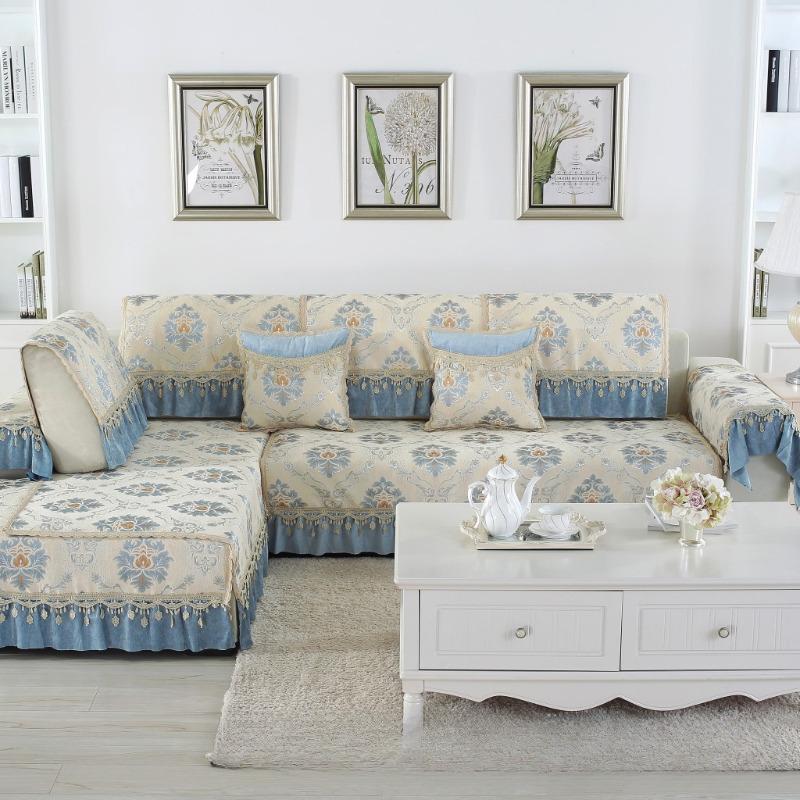 

Высококачественная подушка для дивана, жаккардовое полотенце для дивана из синели, кружевная противоскользящая подушка для сиденья, чехол для дивана 68*70+15CM