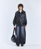 Standarderror 87-Stan058 Raglan Leather Blouson Jacket Black