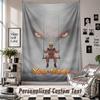 Wall Hanging Tapestry With Custom Name & Text, Naruto Decorative Tapestry For Bedroom