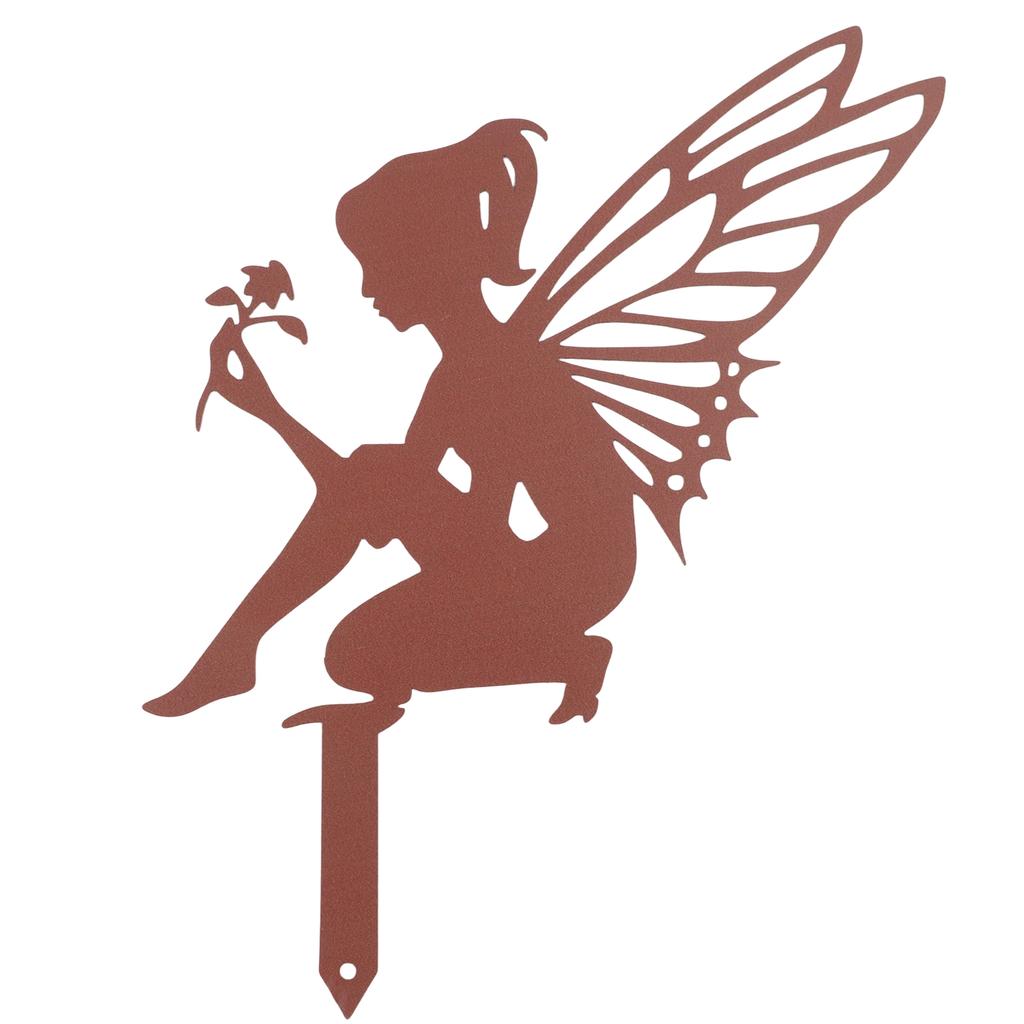 Metal Iron Butterfly Fairy Craft for Garden and Lawn Outdoor Decoration Suitable for Indoor Display on Table or Shelf