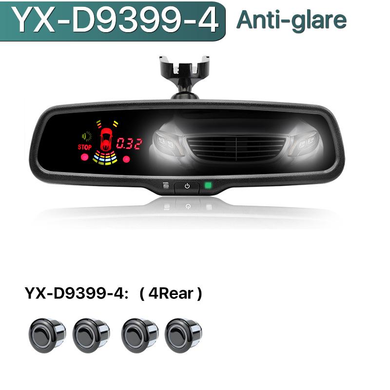 Elektronické protiodleskové automaticky stmívací vnitřní zpětné zrcátko do auta Parkovací monitor Přední Zadní Radarový senzor S originálním držákem