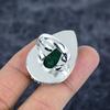 Green Jade Gemstone Handmade 925 Sterling Silver Jewelry Ring Size 9.5 M-2804