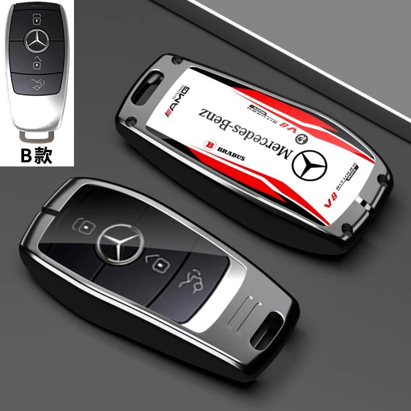 Pro Mercedes Benz C E S Třída GLC W206 W223 W214 E300 C260 C300 S450 S500 S400 Pouzdro na klíče od auta s dálkovým ovládáním Kryt Držák na klíčenku