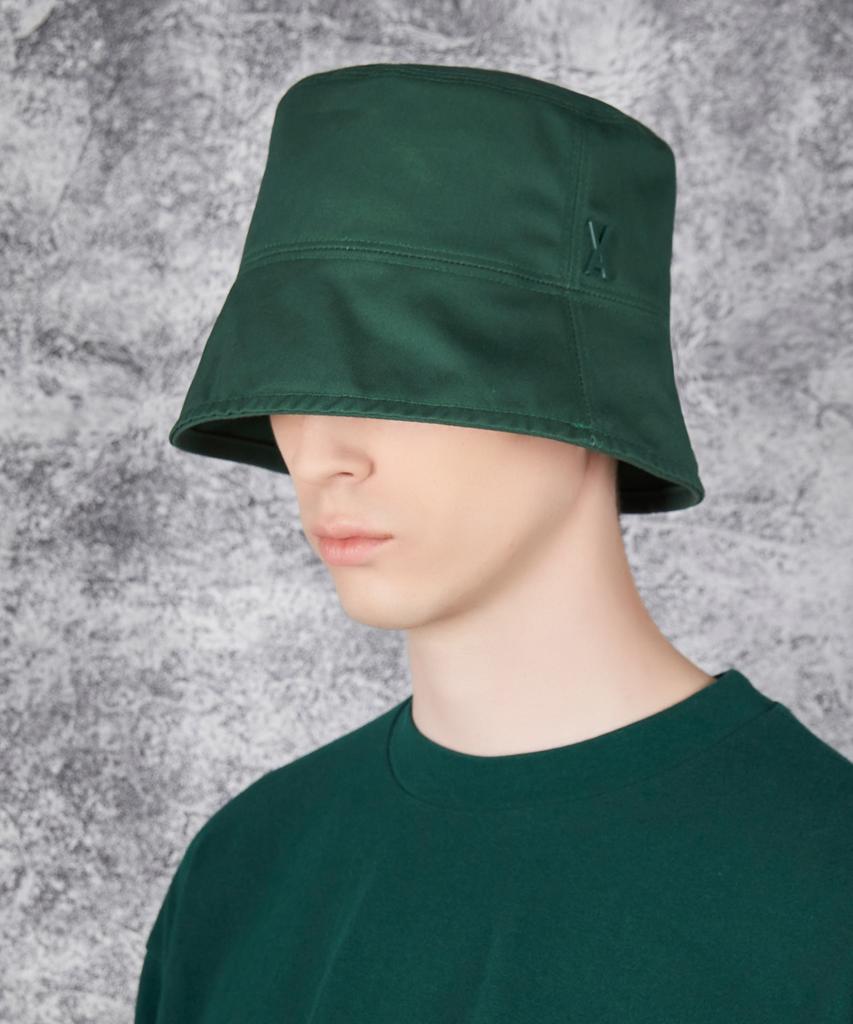 Bajal Studded Drop Oversized Bucket Hat Green